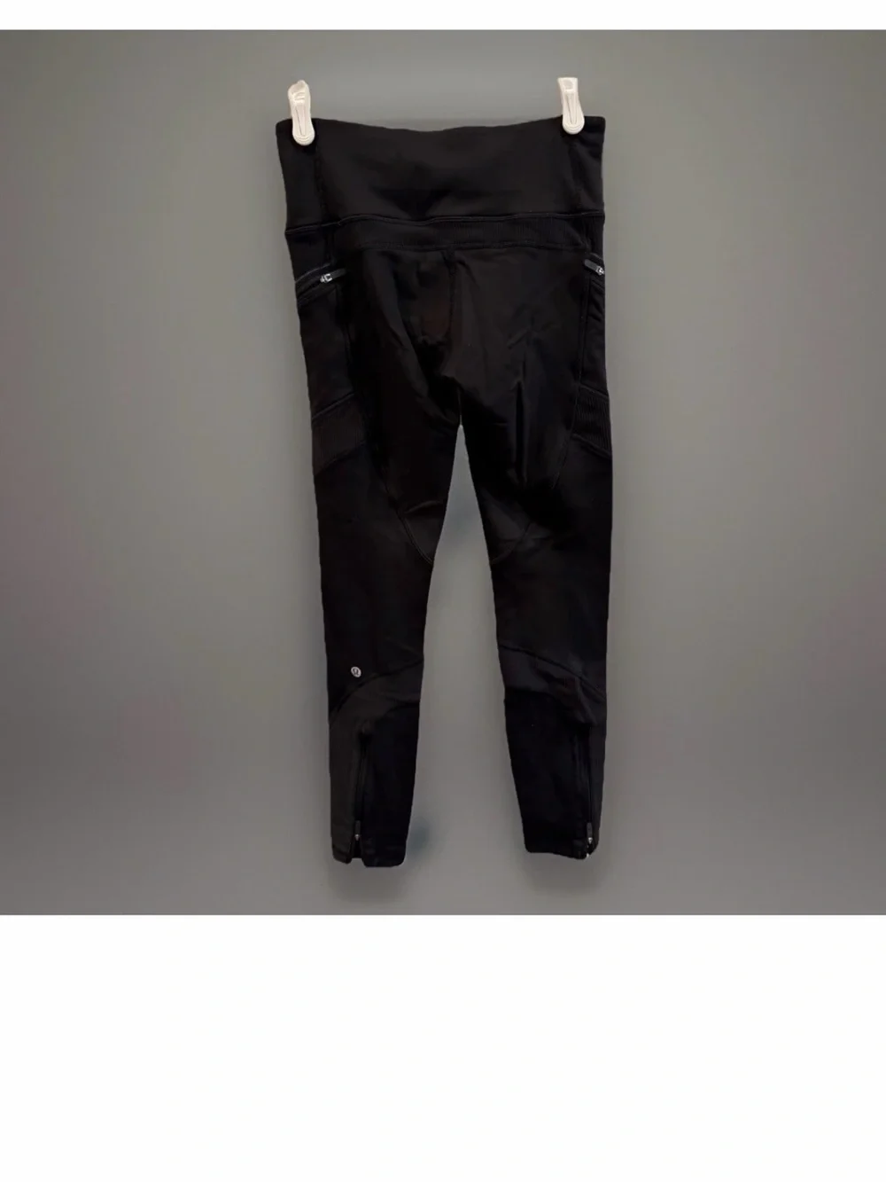 LULULEMON Pants Womens 4 Black High Rise Ankle Leggings Running Keep the Fleece